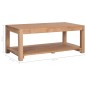 vidaXL Mesa de centro de madera maciza de teca 100x50x40 cm vidaXL Mesa de centro de madera maciza de teca 100x50x40 cm