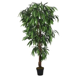 vidaXL Árbol de mango artificial con 900 hojas verde 180 cm