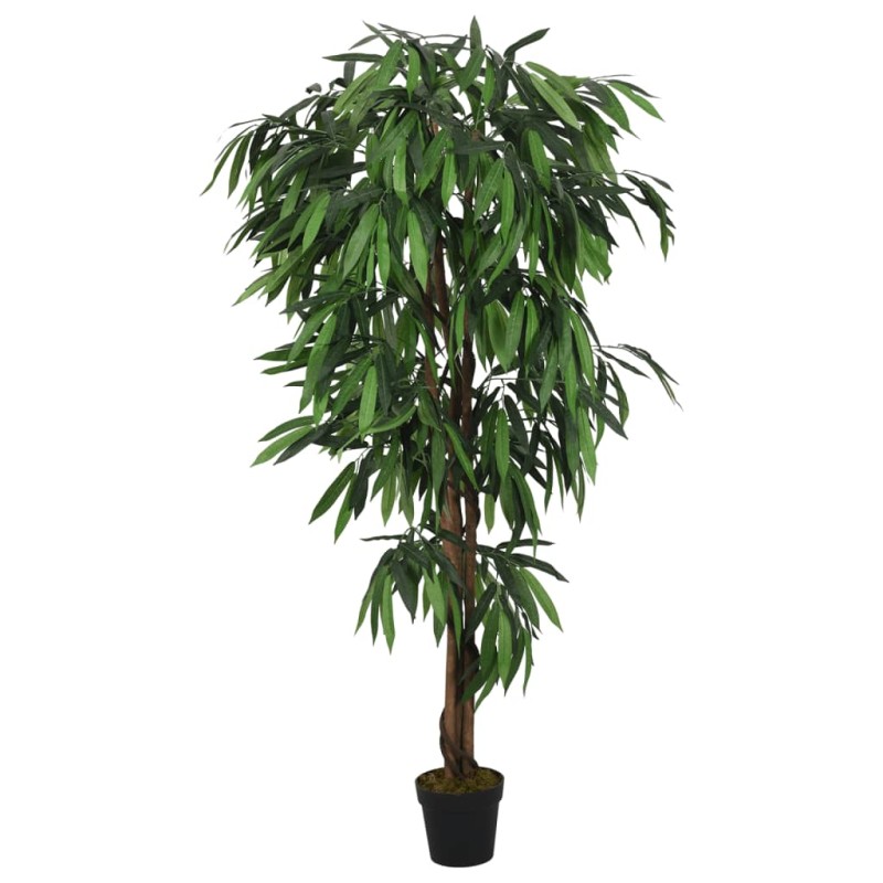 vidaXL Árbol de mango artificial con 900 hojas verde 180 cm vidaXL Árbol de mango artificial con 900 hojas verde 180 cm