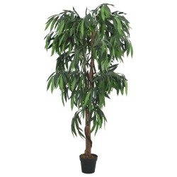 vidaXL Árbol de mango artificial con 900 hojas verde 180 cm