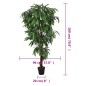 vidaXL Árbol de mango artificial con 900 hojas verde 180 cm vidaXL Árbol de mango artificial con 900 hojas verde 180 cm
