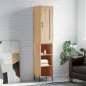 vidaXL Aparador de madera contrachapada roble Sonoma 34,5x34x180 cm vidaXL Aparador de madera contrachapada roble Sonoma 34,5x34x180 cm