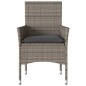 vidaXL Sillones de jardín con cojines 2 uds ratán sintético gris vidaXL Sillones de jardín con cojines 2 uds ratán sintético gris