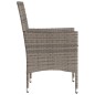 vidaXL Sillones de jardín con cojines 2 uds ratán sintético gris vidaXL Sillones de jardín con cojines 2 uds ratán sintético gris