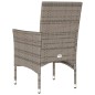 vidaXL Sillones de jardín con cojines 2 uds ratán sintético gris vidaXL Sillones de jardín con cojines 2 uds ratán sintético gris