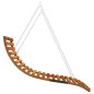 vidaXL Tumbona columpio con toldo madera maciza abeto acabado de teca vidaXL Tumbona columpio con toldo madera maciza abeto acabado de teca