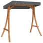 vidaXL Tumbona columpio con toldo madera maciza abeto acabado de teca vidaXL Tumbona columpio con toldo madera maciza abeto acabado de teca