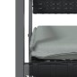 vidaXL Juego comedor jardín 9 piezas y cojines ratán sintético y acero vidaXL Juego comedor jardín 9 piezas y cojines ratán sintético y acero