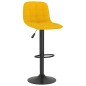 vidaXL Taburetes de cocina 2 unidades terciopelo amarillo vidaXL Taburetes de cocina 2 unidades terciopelo amarillo