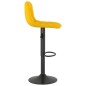 vidaXL Taburetes de cocina 2 unidades terciopelo amarillo vidaXL Taburetes de cocina 2 unidades terciopelo amarillo