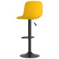 vidaXL Taburetes de cocina 2 unidades terciopelo amarillo vidaXL Taburetes de cocina 2 unidades terciopelo amarillo