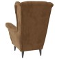 vidaXL Sillón de terciopelo marrón vidaXL Sillón de terciopelo marrón