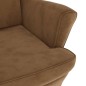 vidaXL Sillón de terciopelo marrón vidaXL Sillón de terciopelo marrón
