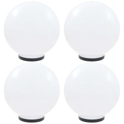 vidaXL Lámparas de bola LED 4 unidades esféricas PMMA 40 cm