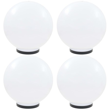 vidaXL Lámparas de bola LED 4 unidades esféricas PMMA 40 cm