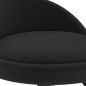 vidaXL Taburete de cocina de terciopelo negro vidaXL Taburete de cocina de terciopelo negro