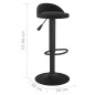 vidaXL Taburete de cocina de terciopelo negro vidaXL Taburete de cocina de terciopelo negro