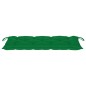vidaXL Banco Batavia de teca maciza con cojín verde 120 cm vidaXL Banco Batavia de teca maciza con cojín verde 120 cm