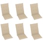 vidaXL Sillas de jardín plegables 6 uds y cojines madera maciza acacia vidaXL Sillas de jardín plegables 6 uds y cojines madera maciza acacia