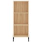 vidaXL Aparador de madera contrachapada roble Sonoma 34,5x34x180 cm vidaXL Aparador de madera contrachapada roble Sonoma 34,5x34x180 cm