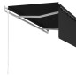vidaXL Toldo automático retráctil con persiana gris antracita 3x2,5m vidaXL Toldo automático retráctil con persiana gris antracita 3x2,5m
