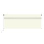 vidaXL Toldo retráctil manual con persiana crema 4,5x3 m vidaXL Toldo retráctil manual con persiana crema 4,5x3 m