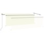 vidaXL Toldo retráctil manual con persiana crema 4,5x3 m vidaXL Toldo retráctil manual con persiana crema 4,5x3 m
