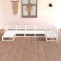 vidaXL Set de salón de jardín de 7 piezas blanco madera maciza de pino vidaXL Set de salón de jardín de 7 piezas blanco madera maciza de pino