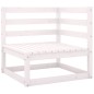 vidaXL Set de salón de jardín de 7 piezas blanco madera maciza de pino vidaXL Set de salón de jardín de 7 piezas blanco madera maciza de pino