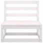 vidaXL Set de salón de jardín de 7 piezas blanco madera maciza de pino vidaXL Set de salón de jardín de 7 piezas blanco madera maciza de pino