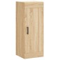 vidaXL Aparador de madera contrachapada roble Sonoma 34,5x34x180 cm vidaXL Aparador de madera contrachapada roble Sonoma 34,5x34x180 cm
