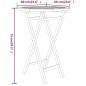 vidaXL Juego de comedor para jardín 3 piezas madera maciza de teca