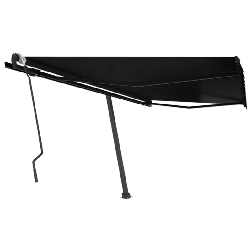 vidaXL Toldo de pie retráctil manual gris antracita 450x300 cm vidaXL Toldo de pie retráctil manual gris antracita 450x300 cm