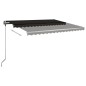 vidaXL Toldo de pie retráctil manual gris antracita 450x300 cm vidaXL Toldo de pie retráctil manual gris antracita 450x300 cm