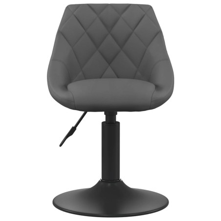 vidaXL Silla de comedor de terciopelo gris oscuro