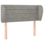 vidaXL Cabecero de terciopelo gris claro 103x23x78/88 cm vidaXL Cabecero de terciopelo gris claro 103x23x78/88 cm