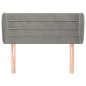 vidaXL Cabecero de terciopelo gris claro 103x23x78/88 cm vidaXL Cabecero de terciopelo gris claro 103x23x78/88 cm