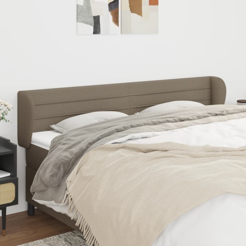 vidaXL Cabecero de tela gris taupe 163x23x78/88 cm vidaXL Cabecero de tela gris taupe 163x23x78/88 cm