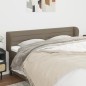 vidaXL Cabecero de tela gris taupe 163x23x78/88 cm vidaXL Cabecero de tela gris taupe 163x23x78/88 cm