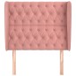 vidaXL Cabecero con orejas de terciopelo rosa 93x23x118/128 cm vidaXL Cabecero con orejas de terciopelo rosa 93x23x118/128 cm