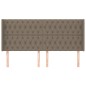 vidaXL Cabecero con orejas de tela gris taupe 183x16x118/128 cm vidaXL Cabecero con orejas de tela gris taupe 183x16x118/128 cm