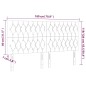vidaXL Cabecero con luces LED tela gris taupe 180x7x118/128 cm vidaXL Cabecero con luces LED tela gris taupe 180x7x118/128 cm