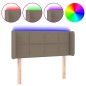 vidaXL Cabecero con LED de tela gris taupe 103x16x78/88 cm vidaXL Cabecero con LED de tela gris taupe 103x16x78/88 cm