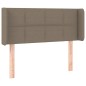 vidaXL Cabecero con LED de tela gris taupe 103x16x78/88 cm vidaXL Cabecero con LED de tela gris taupe 103x16x78/88 cm