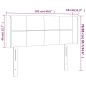 vidaXL Cabecero con LED de tela gris taupe 103x16x78/88 cm vidaXL Cabecero con LED de tela gris taupe 103x16x78/88 cm