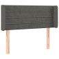 vidaXL Cabecero con LED de terciopelo gris oscuro 103x16x78/88 cm vidaXL Cabecero con LED de terciopelo gris oscuro 103x16x78/88 cm