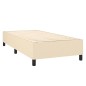 vidaXL Cama box spring con colchón tela color crema 80x200 cm vidaXL Cama box spring con colchón tela color crema 80x200 cm