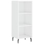 vidaXL Aparador alto madera contrachapada blanco brillo 34,5x34x180 cm vidaXL Aparador alto madera contrachapada blanco brillo 34,5x34x180 cm