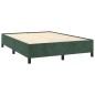 vidaXL Cama box spring con colchón terciopelo verde oscuro 140x200 cm vidaXL Cama box spring con colchón terciopelo verde oscuro 140x200 cm