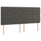 vidaXL Cama box spring con colchón terciopelo gris oscuro 180x200 cm vidaXL Cama box spring con colchón terciopelo gris oscuro 180x200 cm